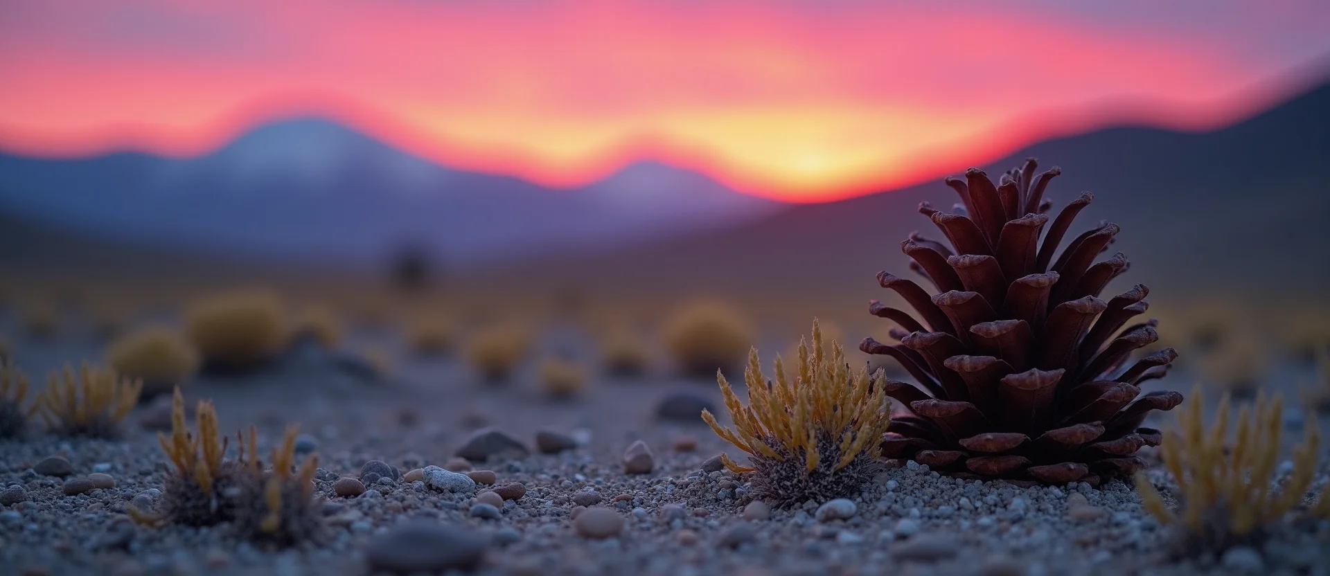Symbolizing Seed/New Beginning: A local Rabbitbrush opening pine cone. - AI Generated