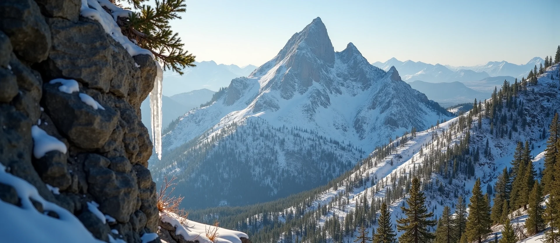 Symbolizing Stability/Peak: A local Manzanita jagged granite peak. - AI Generated