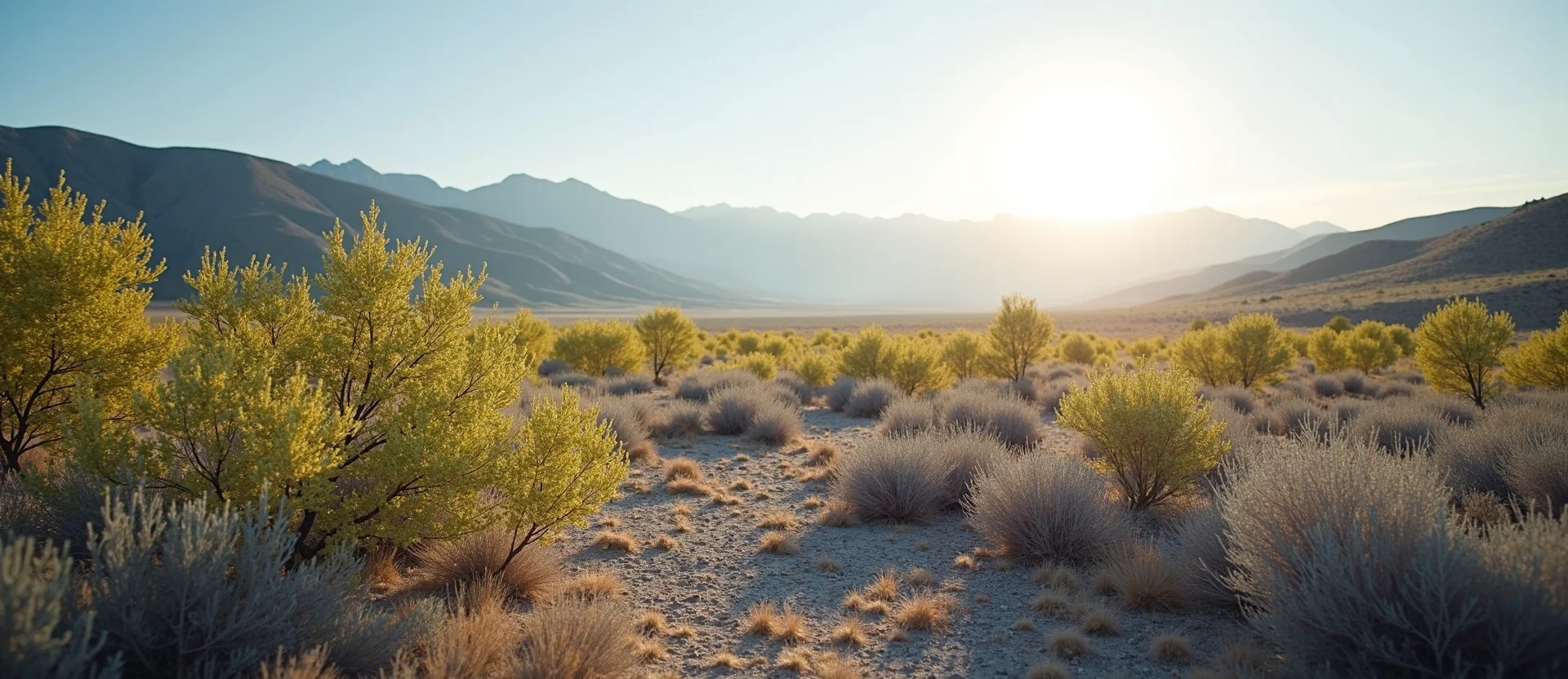 Symbolizing Identity/Local: A local Bitterbrush Washoe Valley floor. - AI Generated