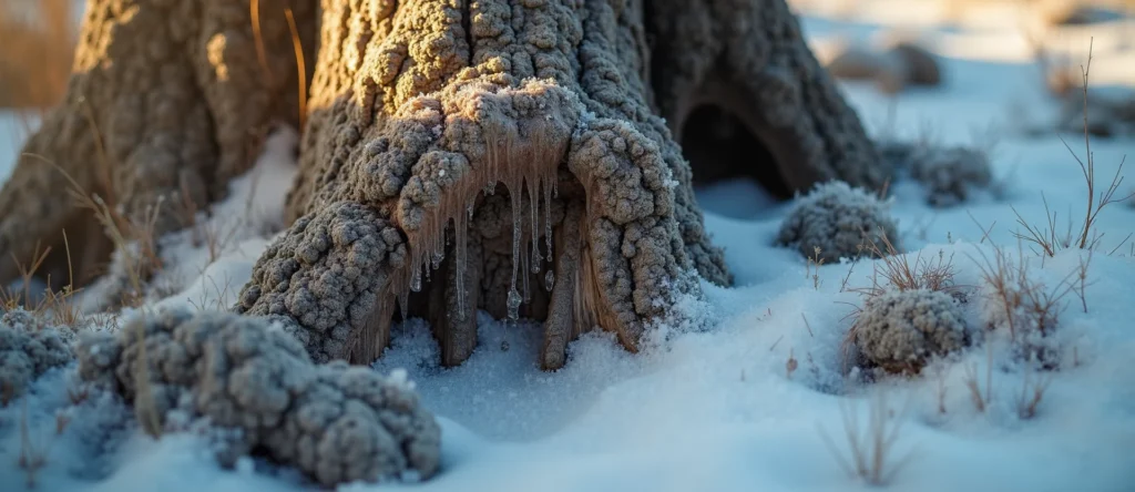 Symbolizing Growth/Resilience: A local Desert Peach sturdy weathered tree trunk. - AI Generated