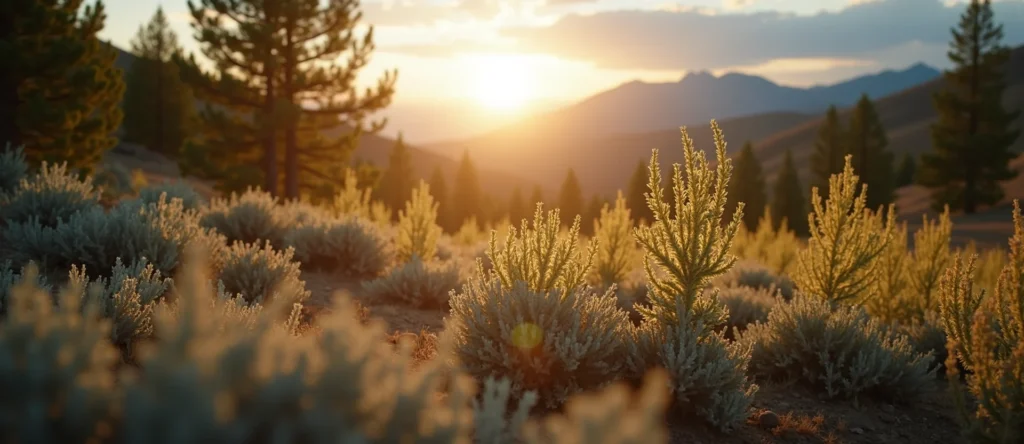 Symbolizing Identity/Local: A local Sagebrush (Artemisia tridentata) Washoe Valley floor. - AI Generated