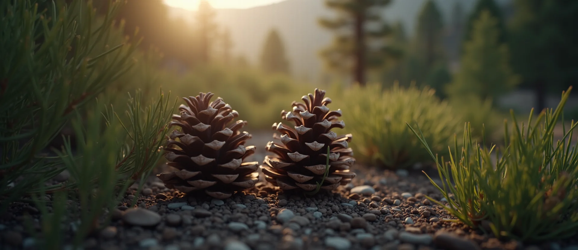 Symbolizing Seed/New Beginning: A local Mountain Mahogany opening pine cone. - AI Generated