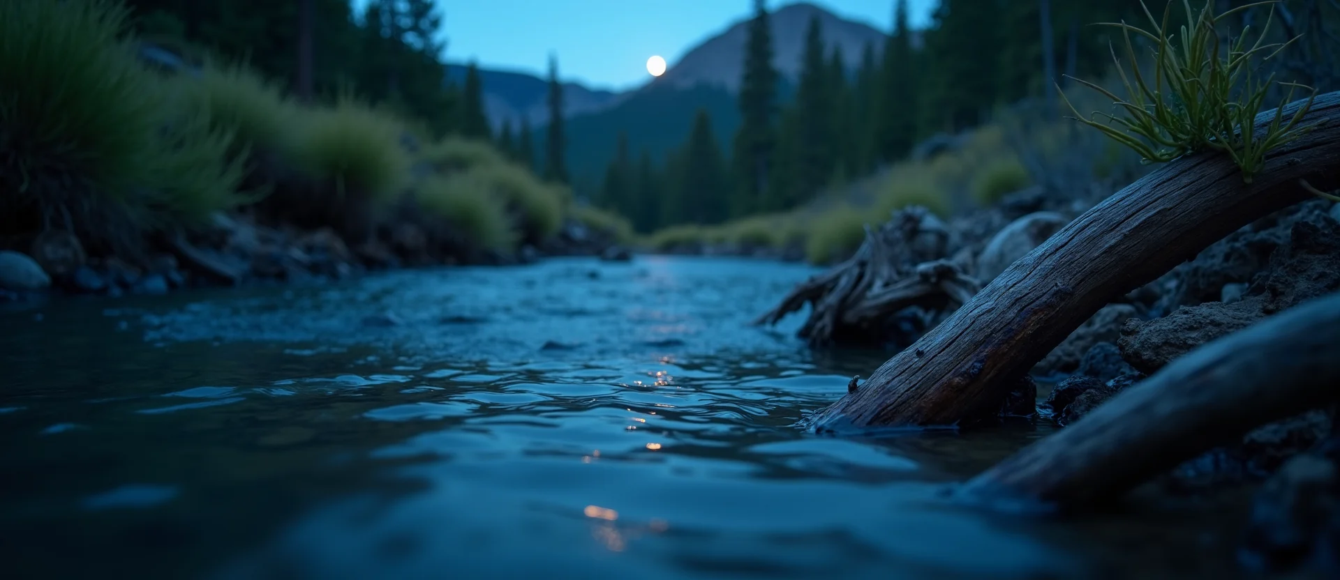 Symbolizing Flow/Cleansing: A local Bitterbrush hidden small waterfall. - AI Generated