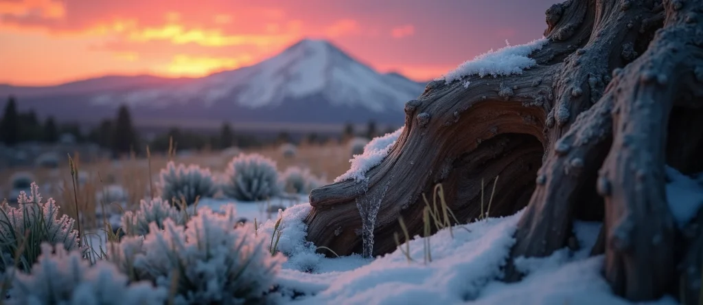 Symbolizing Growth/Resilience: A local Sagebrush (Artemisia tridentata) sturdy weathered tree trunk. - AI Generated