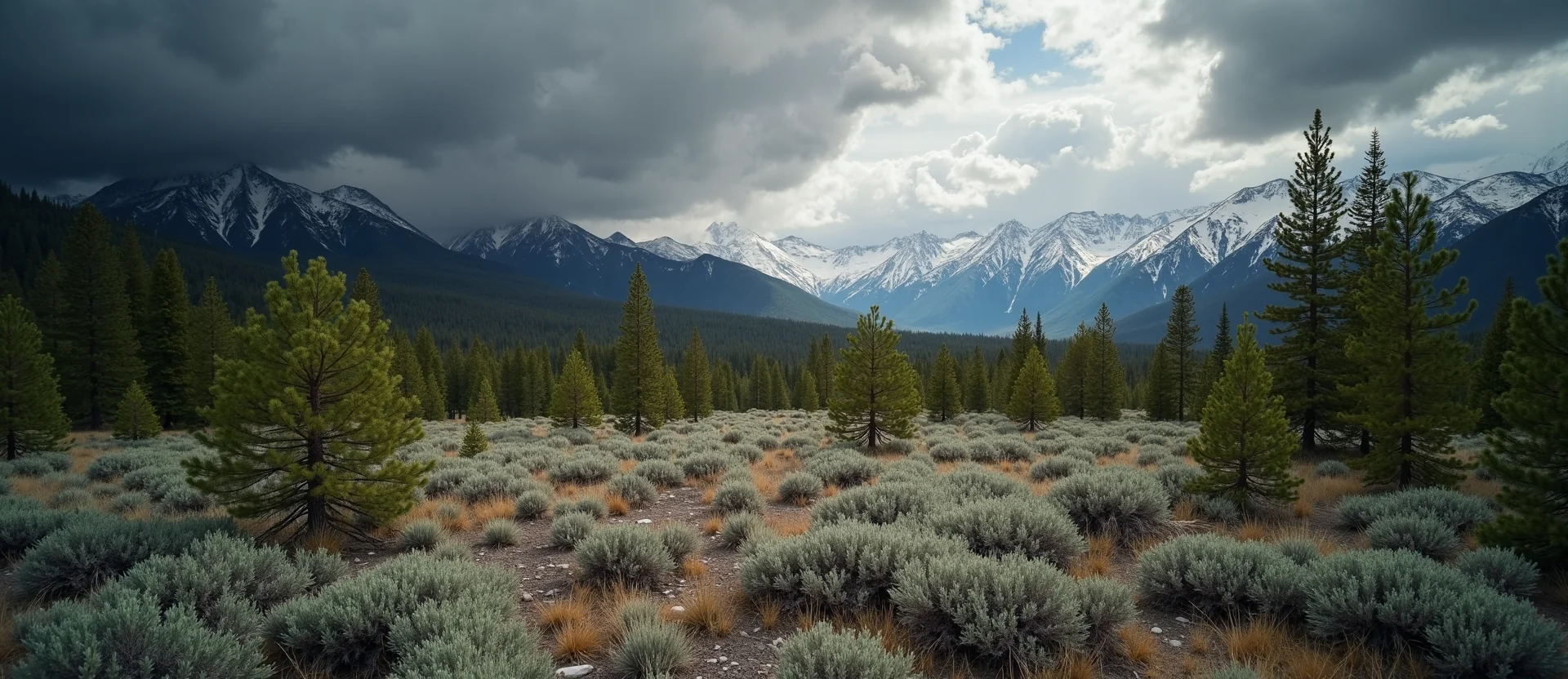 Symbolizing Growth/Resilience: A local Rabbitbrush thriving aspen grove. - AI Generated