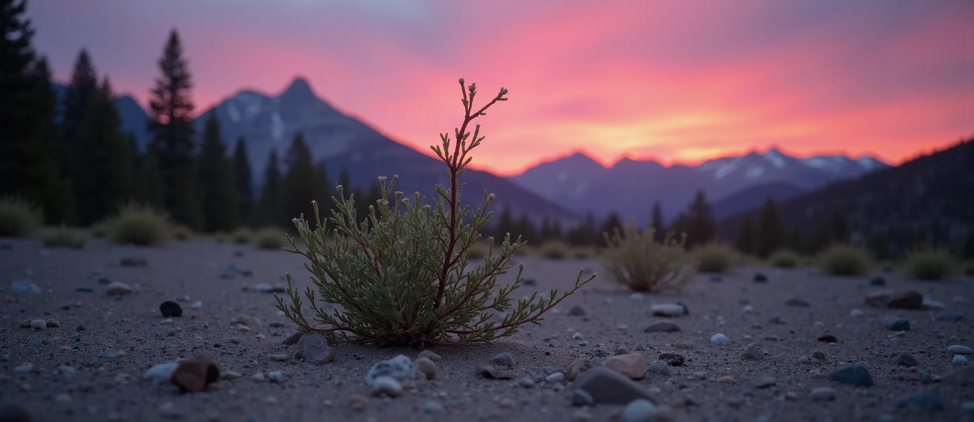 Symbolizing Growth/Resilience: A local Mountain Mahogany new branch reaching for the sky. - AI Generated