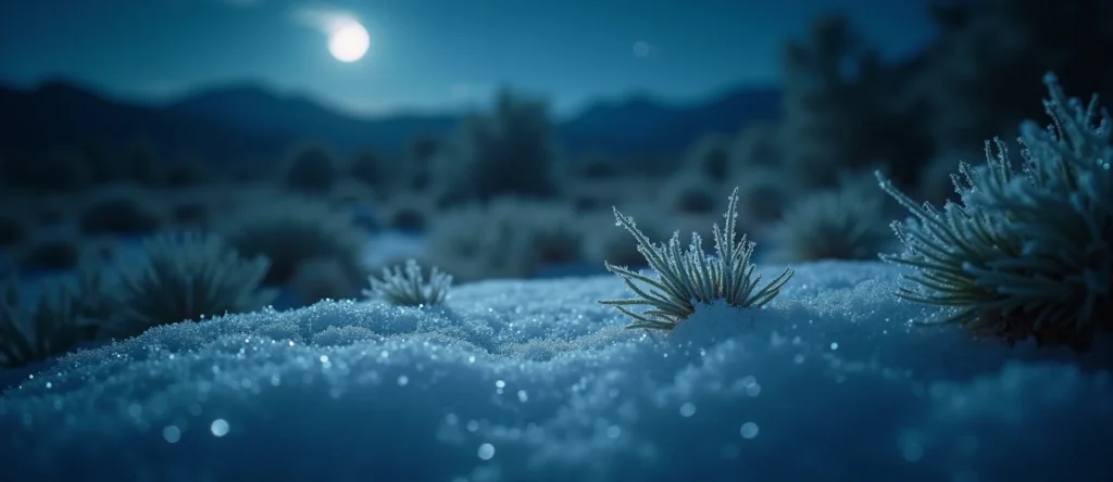 Symbolizing Flow/Cleansing: A local Bitterbrush raindrops on desert leaves. - AI Generated