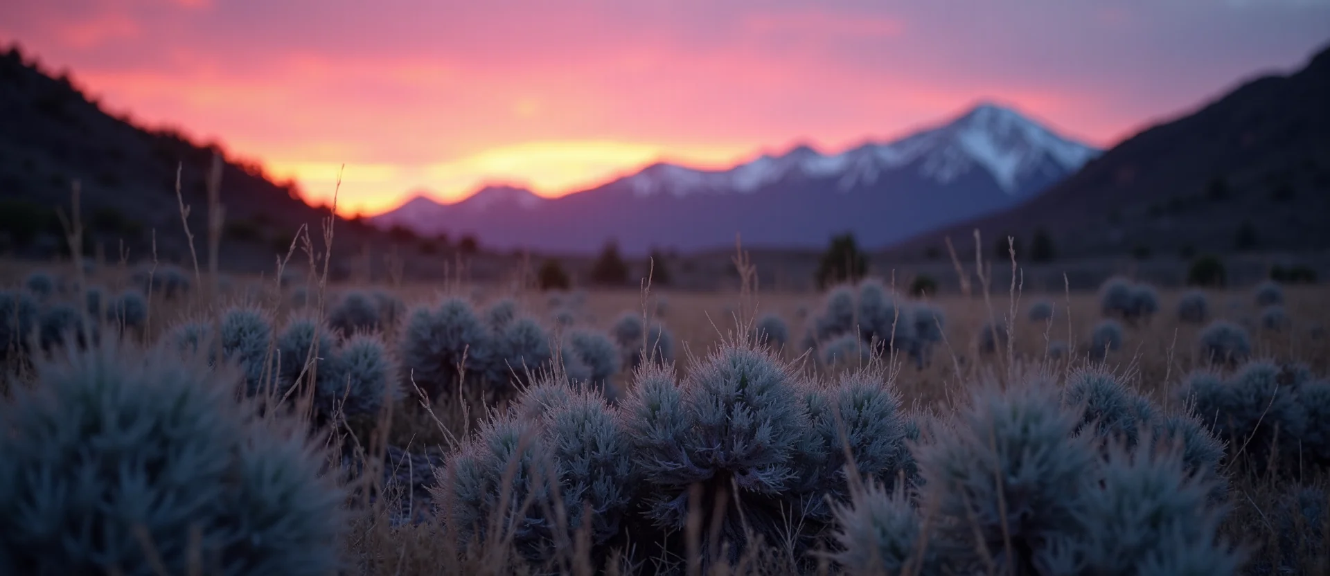 Symbolizing Identity/Local: A local Rabbitbrush High Desert vista. - AI Generated